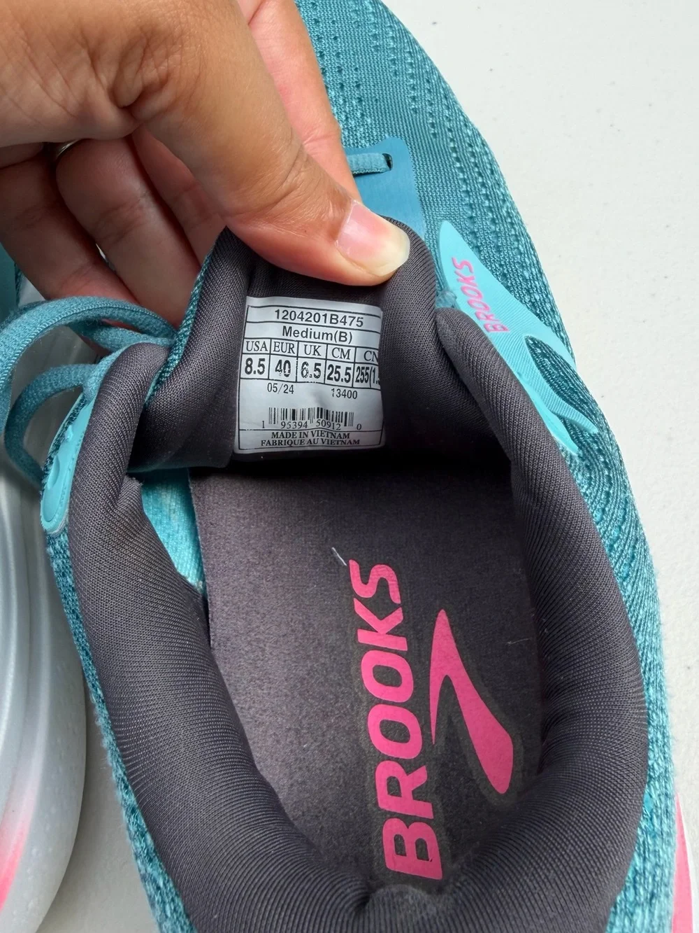Brooks Ghost Max 2 Women’s Running Shoes Mesh Low Top Lace-Up Storm Blue/Pink